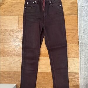 Women's Burgundy Jeans